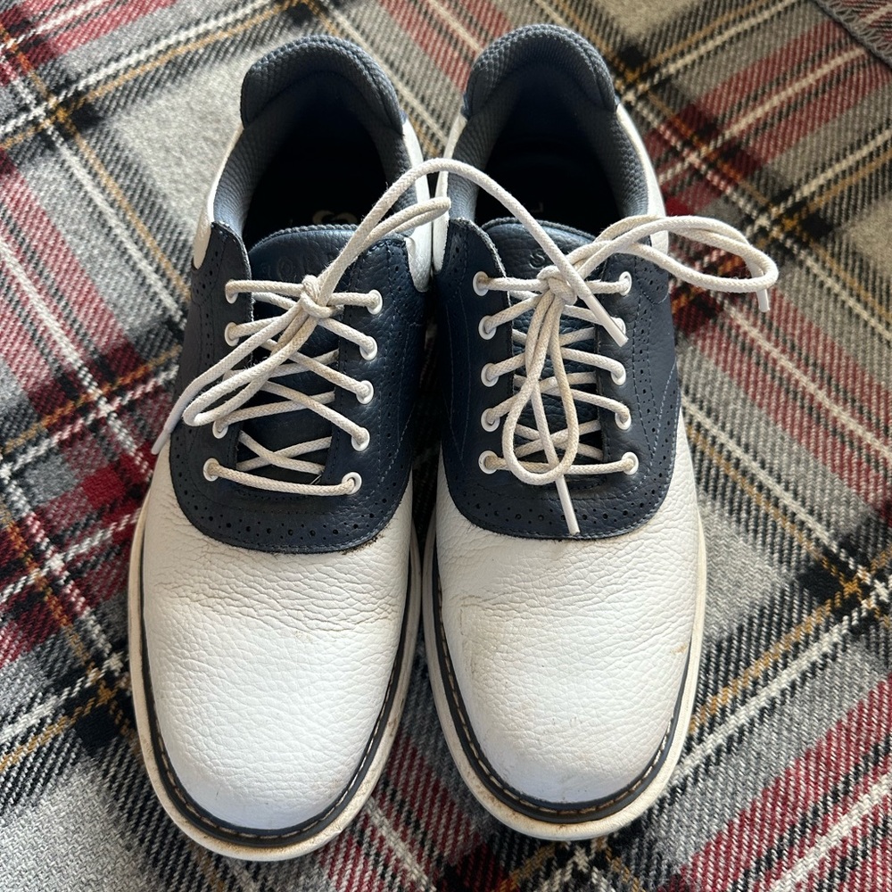 STROLL Golf ⛳️ Men’s Blue & White ‘Promenade’ Saddle Golf Shoes - Size 9.5